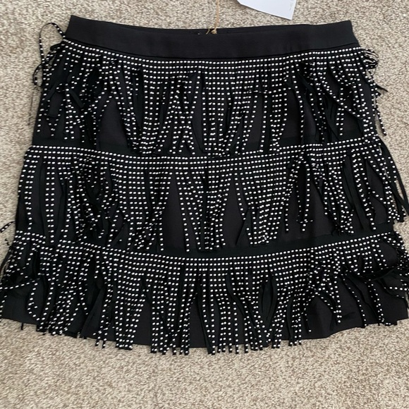 VICI Zoie Studded Fringe Mini Skirt - Picture 3 of 4